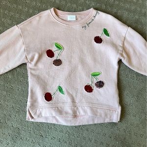 Zara “my favorite cherry” sweatshirt